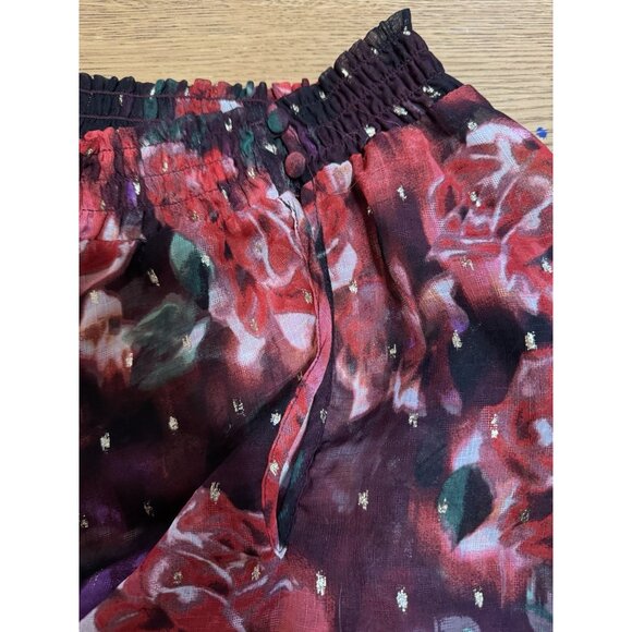 Torrid Midi/Maxi Long Sleeve Dress Mock Neck Size 3 Lightweight Floral - Picture 8 of 9